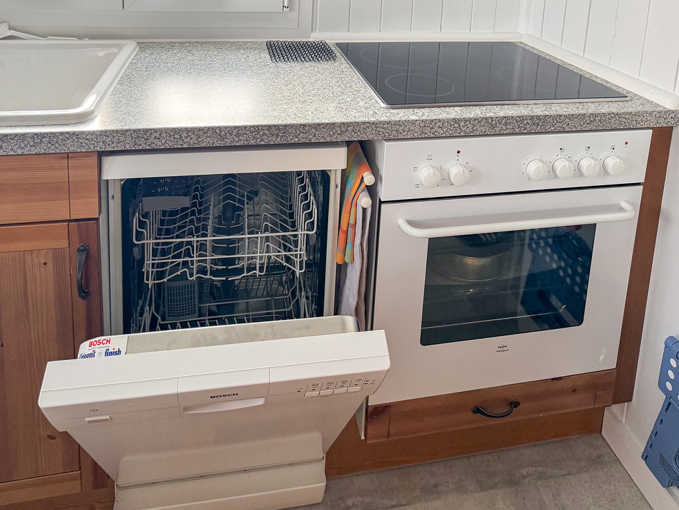 Abwaschmaschine, Glaskeramikherd